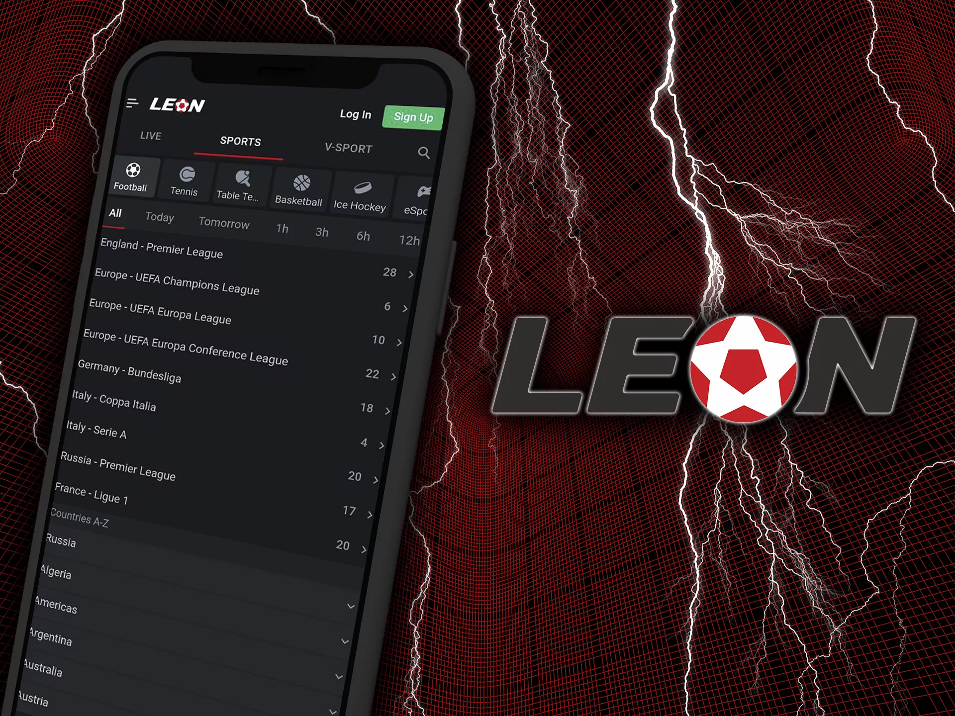 Leon app is a handy way to bet whenever you want.