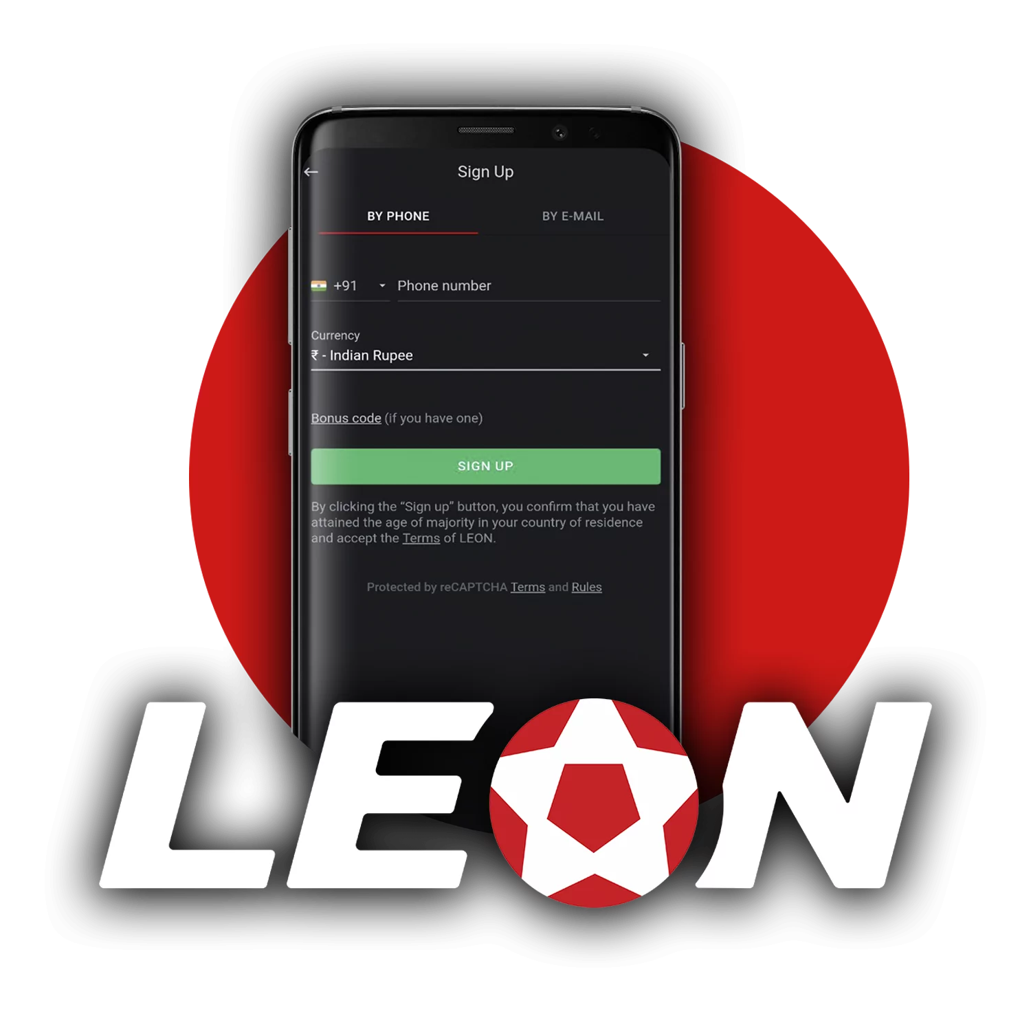 Sign up for Leon to get an access to betting options.