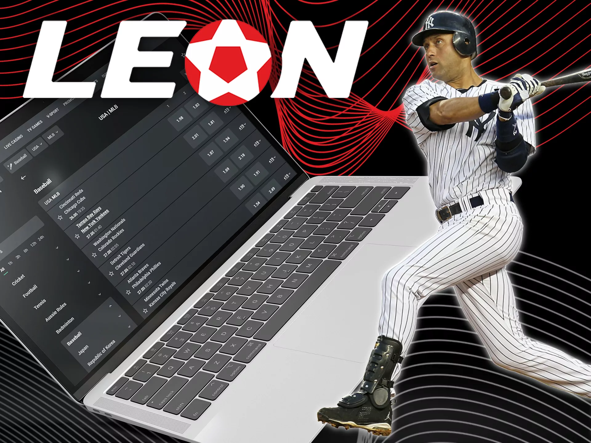 Place bets on the baseball leagues at Leon Bet.