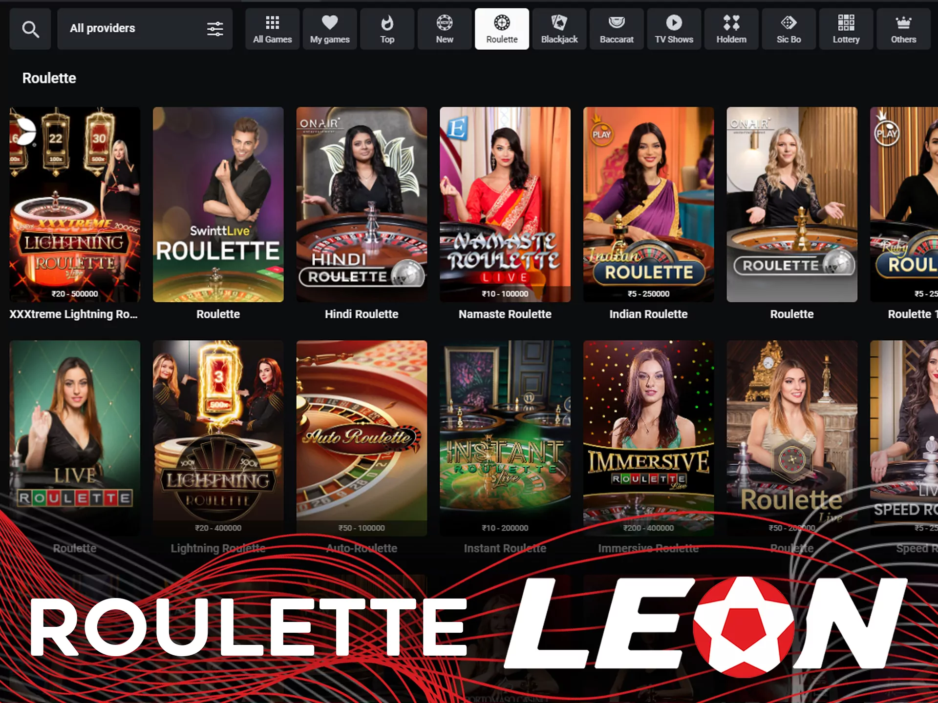 Play roulettes in the Leon Bet casino.