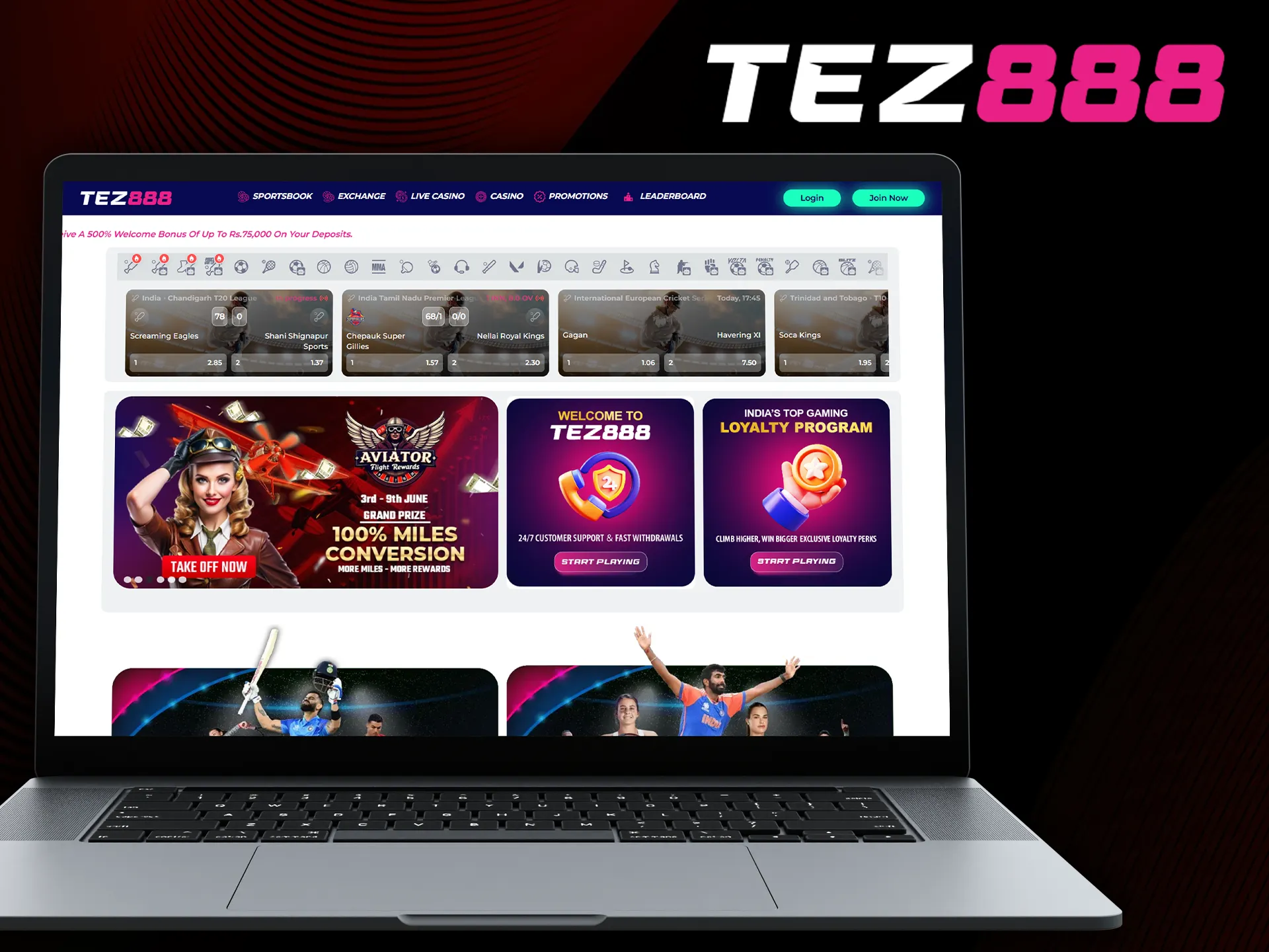 Visit the Tez888 site and take advantage of all the casino offers.